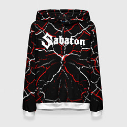 Толстовка-худи женская Sabaton, цвет: 3D-белый