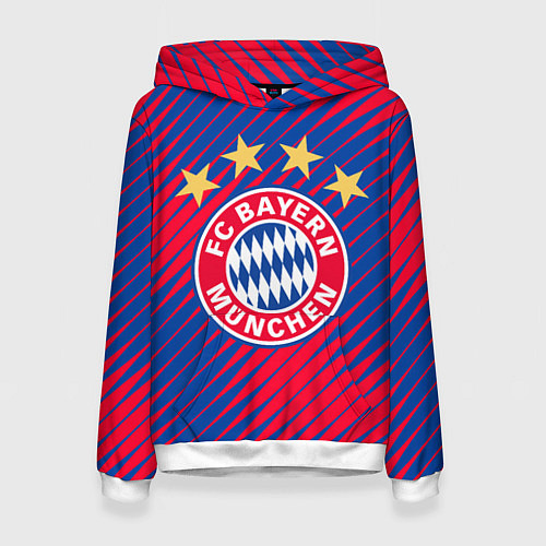 Женская толстовка BAYERN MUNCHEN / 3D-Белый – фото 1