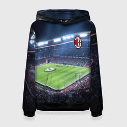 Толстовка-худи женская FC MILAN, цвет: 3D-черный