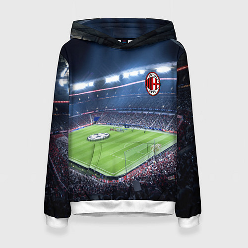 Женская толстовка FC MILAN / 3D-Белый – фото 1