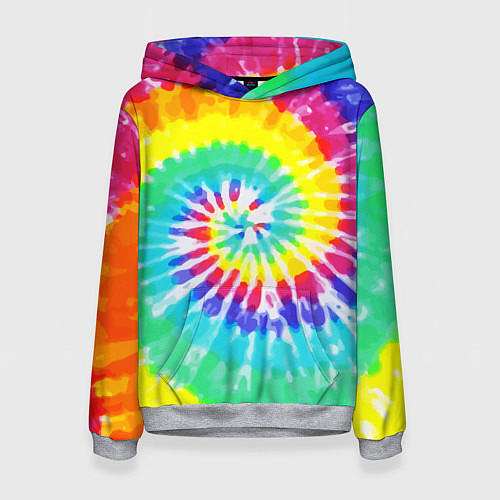 Женская толстовка TIE-DYE СТЕНА / 3D-Меланж – фото 1