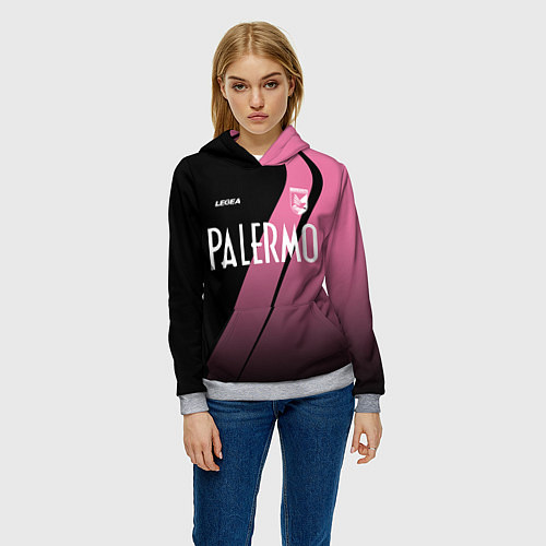 Женская толстовка PALERMO FC / 3D-Меланж – фото 3