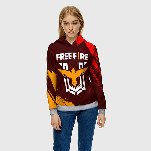 Женская толстовка FREE FIRE ФРИ ФАЕР / 3D-Меланж – фото 3