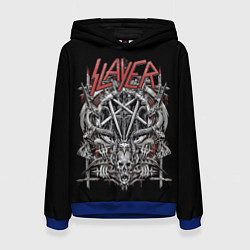 Толстовка-худи женская Slayer, цвет: 3D-синий