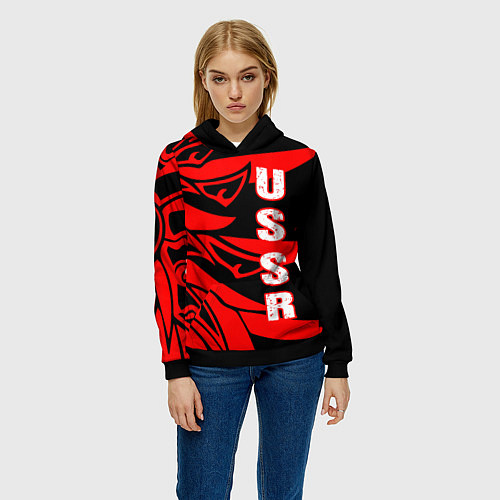 Женская толстовка USSR / 3D-Черный – фото 3