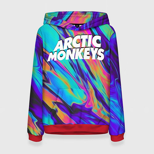 Женская толстовка ARCTIC MONKEYS / 3D-Красный – фото 1