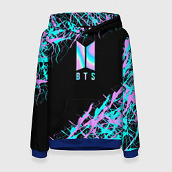 Толстовка-худи женская BTS, цвет: 3D-синий
