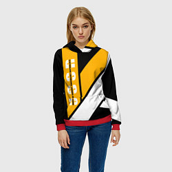 Толстовка-худи женская Union of Soviet Socialist Republics, цвет: 3D-красный — фото 2