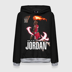 Толстовка-худи женская MICHAEL JORDAN, цвет: 3D-меланж