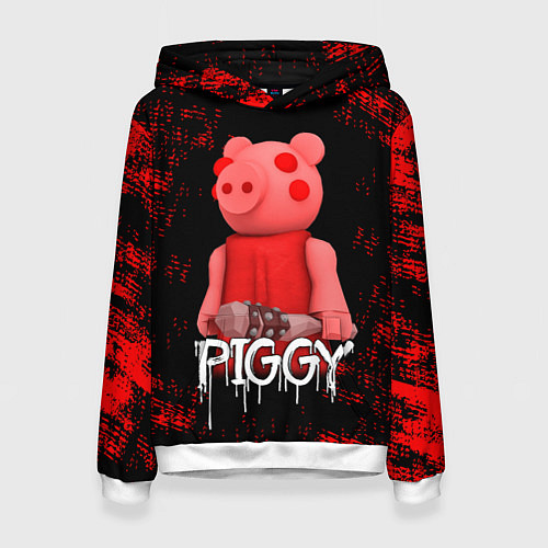 Женская толстовка Roblox Piggy / 3D-Белый – фото 1