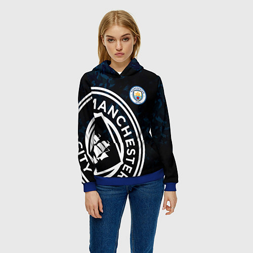 Женская толстовка Manchester City / 3D-Синий – фото 3