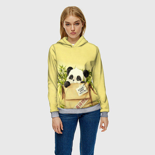 Женская толстовка Заказывали Панду? ? / 3D-Меланж – фото 3