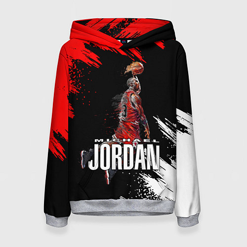 Женская толстовка MICHAEL JORDAN / 3D-Меланж – фото 1