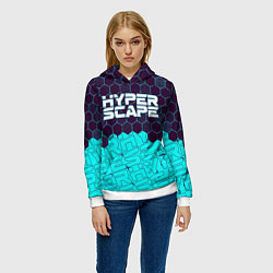 Толстовка-худи женская HYPER SCAPE ХАЙПЕР СКЕЙП, цвет: 3D-белый — фото 2