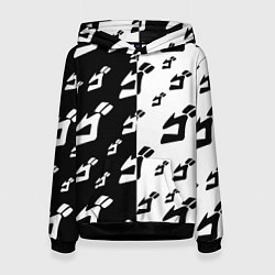 Толстовка-худи женская JoJo Bizarre Adventure, цвет: 3D-черный