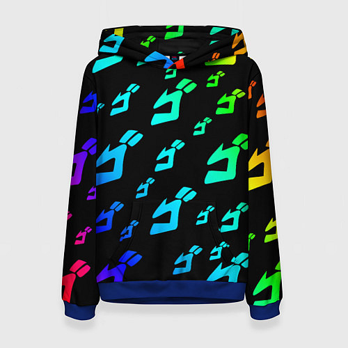 Женская толстовка JoJo Bizarre Adventure / 3D-Синий – фото 1