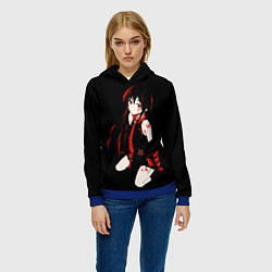 Толстовка-худи женская Убийца Акаме, цвет: 3D-синий — фото 2