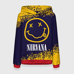 Толстовка-худи женская NIRVANA НИРВАНА, цвет: 3D-красный