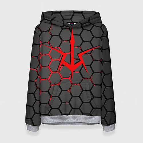 Женская толстовка КОД ГИАСС / 3D-Меланж – фото 1