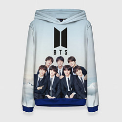 Толстовка-худи женская BTS, цвет: 3D-синий