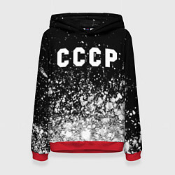 Толстовка-худи женская СССР USSR, цвет: 3D-красный