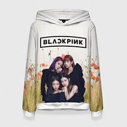 Толстовка-худи женская BlackPink, цвет: 3D-белый