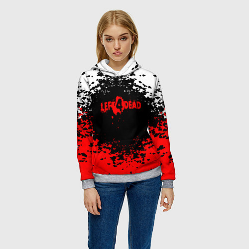 Женская толстовка Left 4 Dead / 3D-Меланж – фото 3