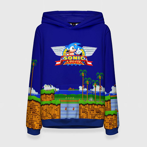Женская толстовка Sonic / 3D-Синий – фото 1