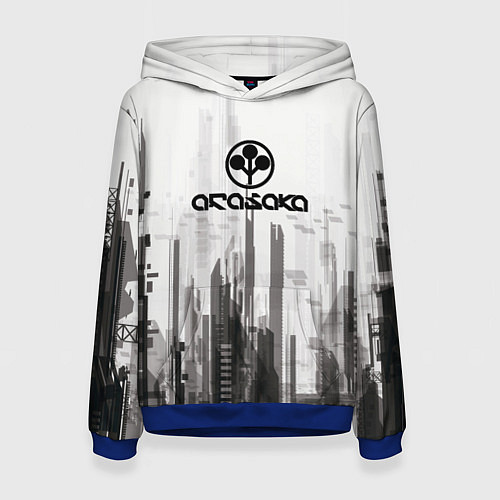 Женская толстовка Cyberpunk 2077 Arasaka / 3D-Синий – фото 1