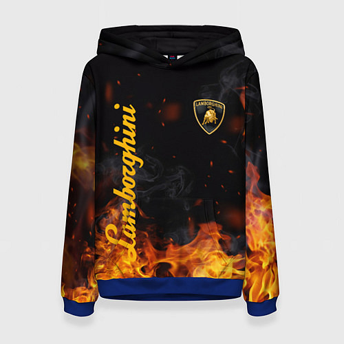 Женская толстовка LAMBORGHINI / 3D-Синий – фото 1