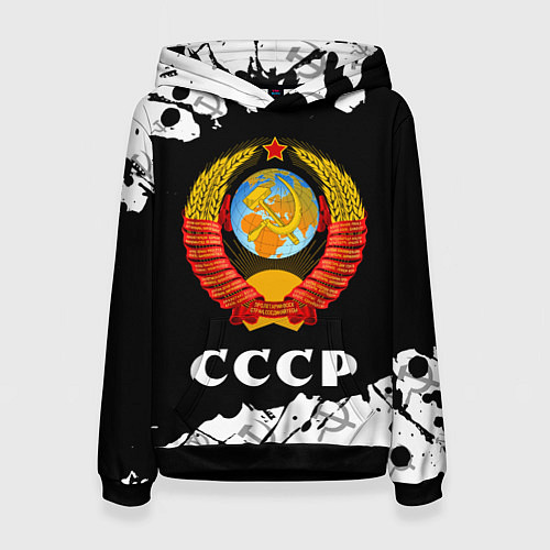 Женская толстовка СССР USSR / 3D-Черный – фото 1