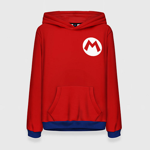 Женская толстовка МАРИО / 3D-Синий – фото 1