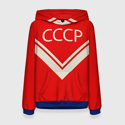 Женская толстовка СССР хоккейная форма / 3D-Синий – фото 1