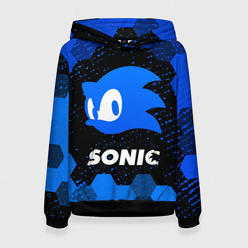 Женская толстовка СОНИК SONIC / 3D-Черный – фото 1