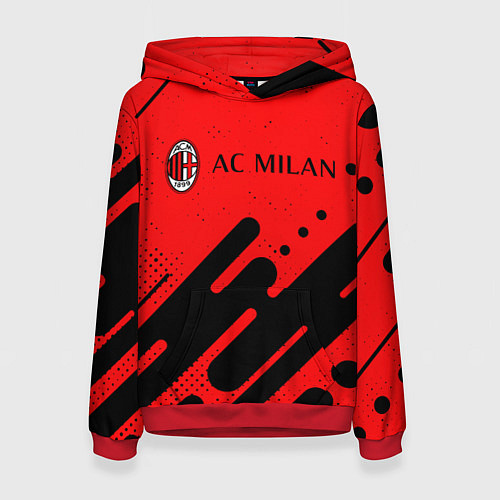 Женская толстовка AC MILAN МИЛАН / 3D-Красный – фото 1