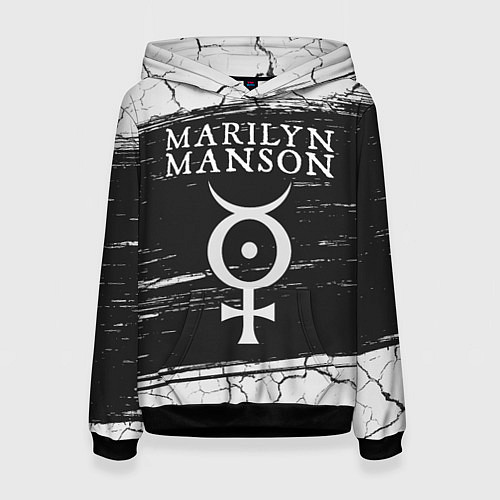 Женская толстовка MARILYN MANSON М МЭНСОН / 3D-Черный – фото 1
