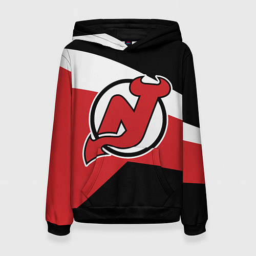 Женская толстовка Нью-Джерси Девилз / 3D-Черный – фото 1