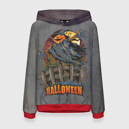 Женская толстовка Hall-Ween / 3D-Красный – фото 1