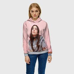 Толстовка-худи женская Dua Lipa, цвет: 3D-меланж — фото 2