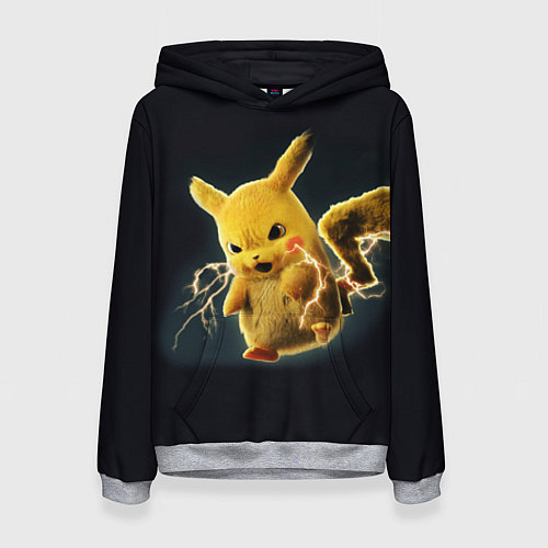 Женская толстовка Pikachu Pika Pika / 3D-Меланж – фото 1