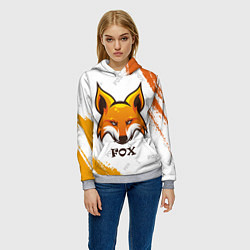 Толстовка-худи женская FOX, цвет: 3D-меланж — фото 2