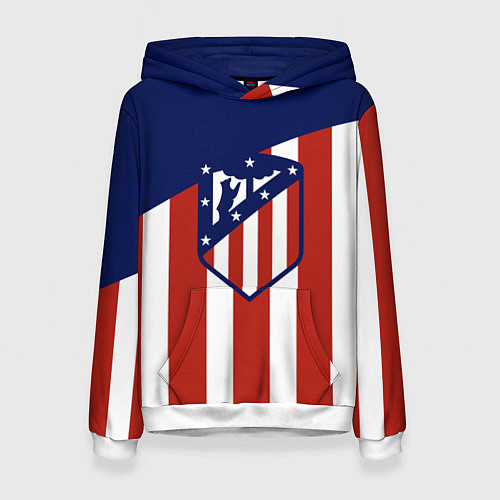 Женская толстовка Atletico Madrid / 3D-Белый – фото 1