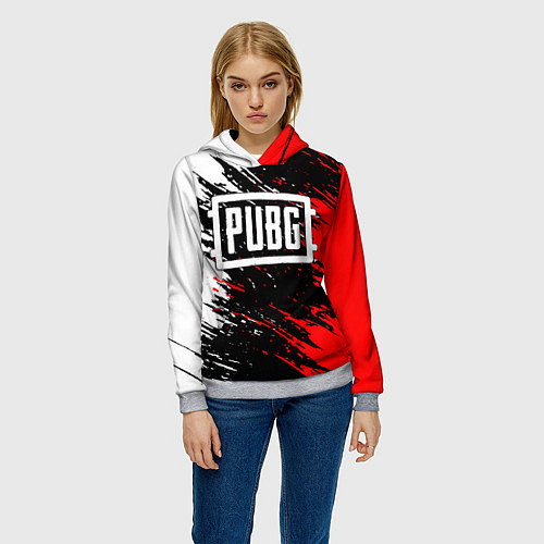 Женская толстовка PUBG / 3D-Меланж – фото 3