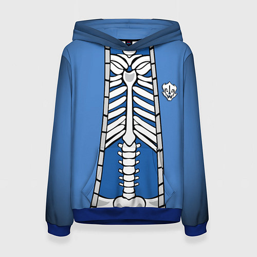 Женская толстовка КУРТКА САНСА SANS / 3D-Синий – фото 1