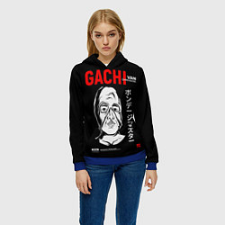 Толстовка-худи женская Gachimuchi Van Darkholm, цвет: 3D-синий — фото 2