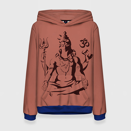 Женская толстовка Бог Шива / 3D-Синий – фото 1