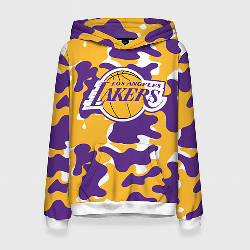 Женская толстовка LA LAKERS ЛЕЙКЕРС / 3D-Белый – фото 1