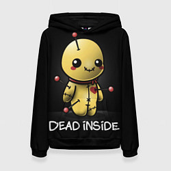 Толстовка-худи женская DEAD INSIDE, цвет: 3D-черный