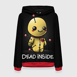 Толстовка-худи женская DEAD INSIDE, цвет: 3D-красный