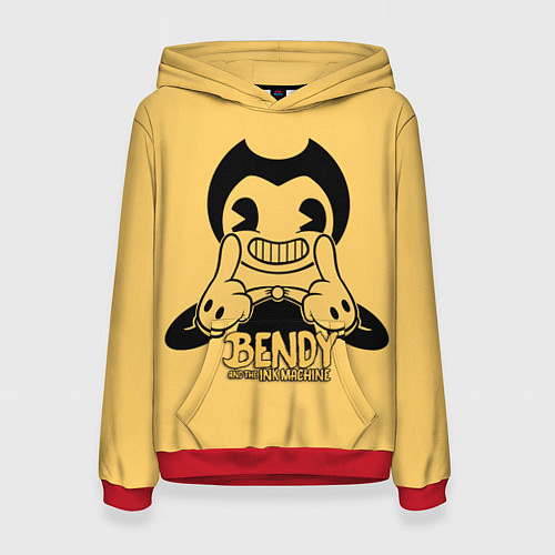 Женская толстовка Bendy And The Ink Machine / 3D-Красный – фото 1